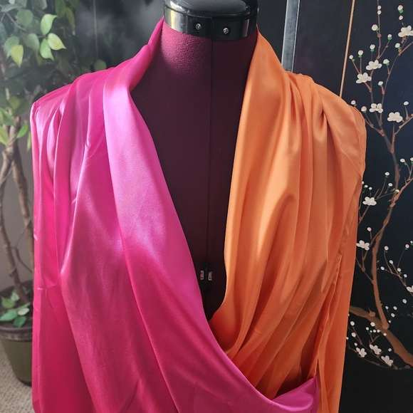NEW Orange and Pink Shein blouse - Picture 2 of 11